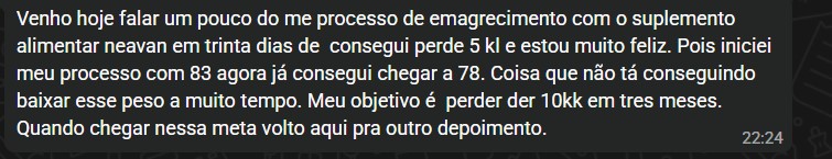 Depoimento de cliente Heaven no WhatsApp