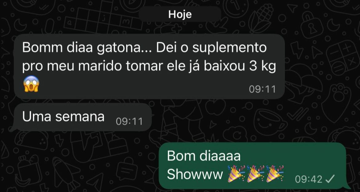Depoimento de cliente Heaven no WhatsApp