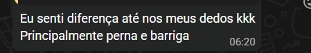 Depoimento de cliente Heaven no WhatsApp